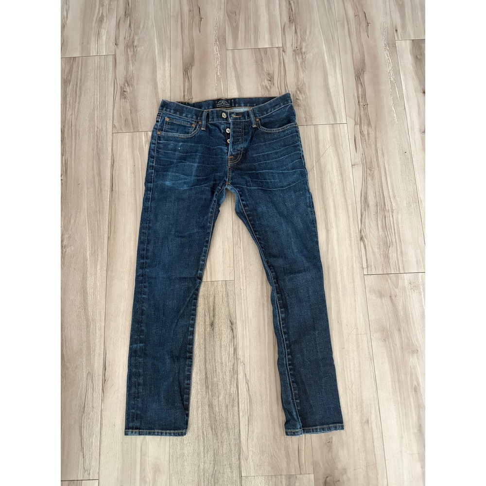 Lucky Brand Handcrafted Slim Fit Dark Wash Button Fly Jeans W31 L30 Mens